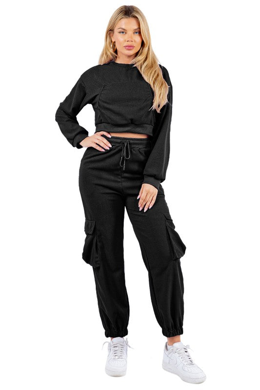 SEXY TWO PIECE SWEATSUITS