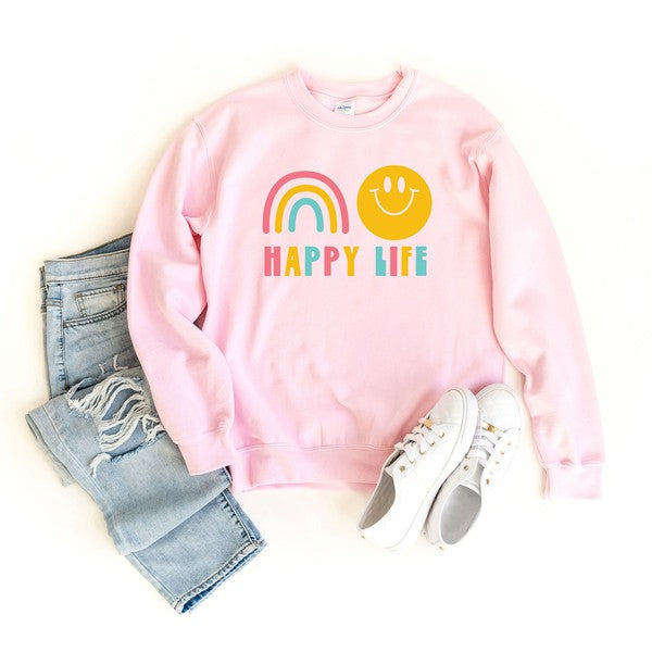 Happy Life Graphic Sweatshirt