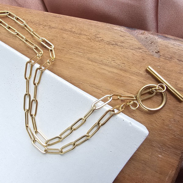 Luxe Paperclip Chain 20in