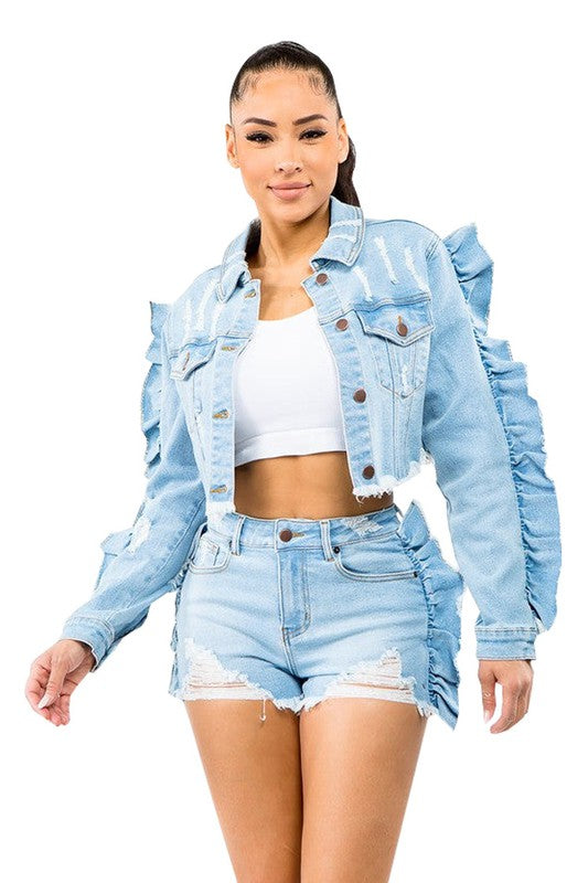 SEXY FASHION DENIM JACKET