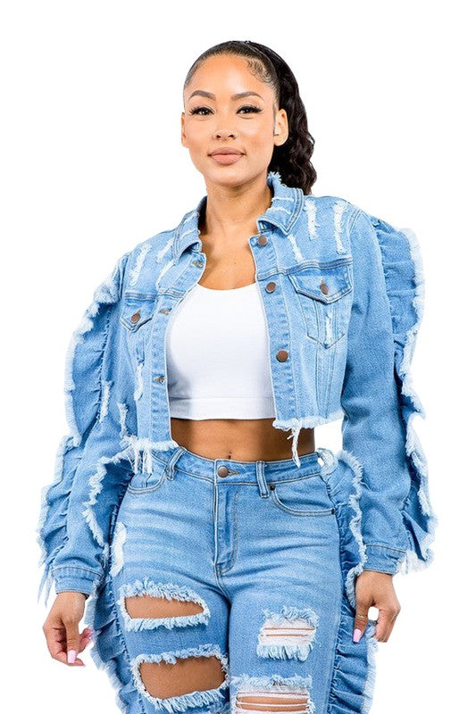 SEXY FASHION DENIM JACKET