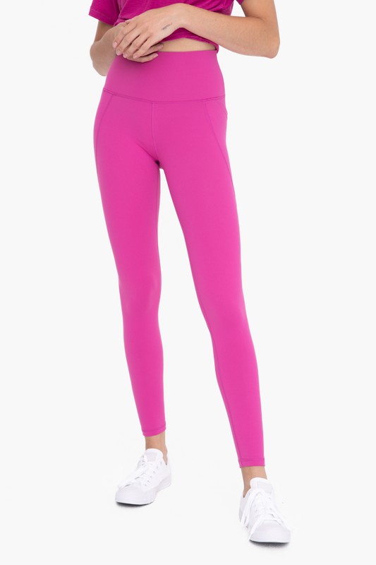 Tapered Band Essential Solid Highwaist Leggings